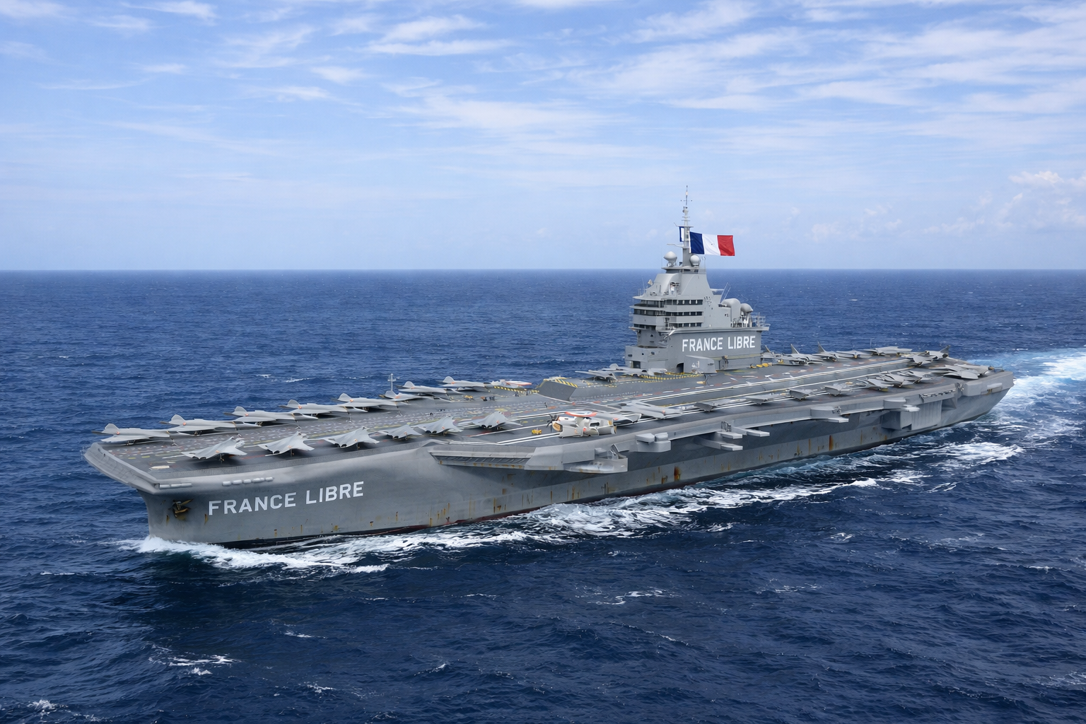 Rendu du France Libre — comparaison avec le Gerald R. Ford