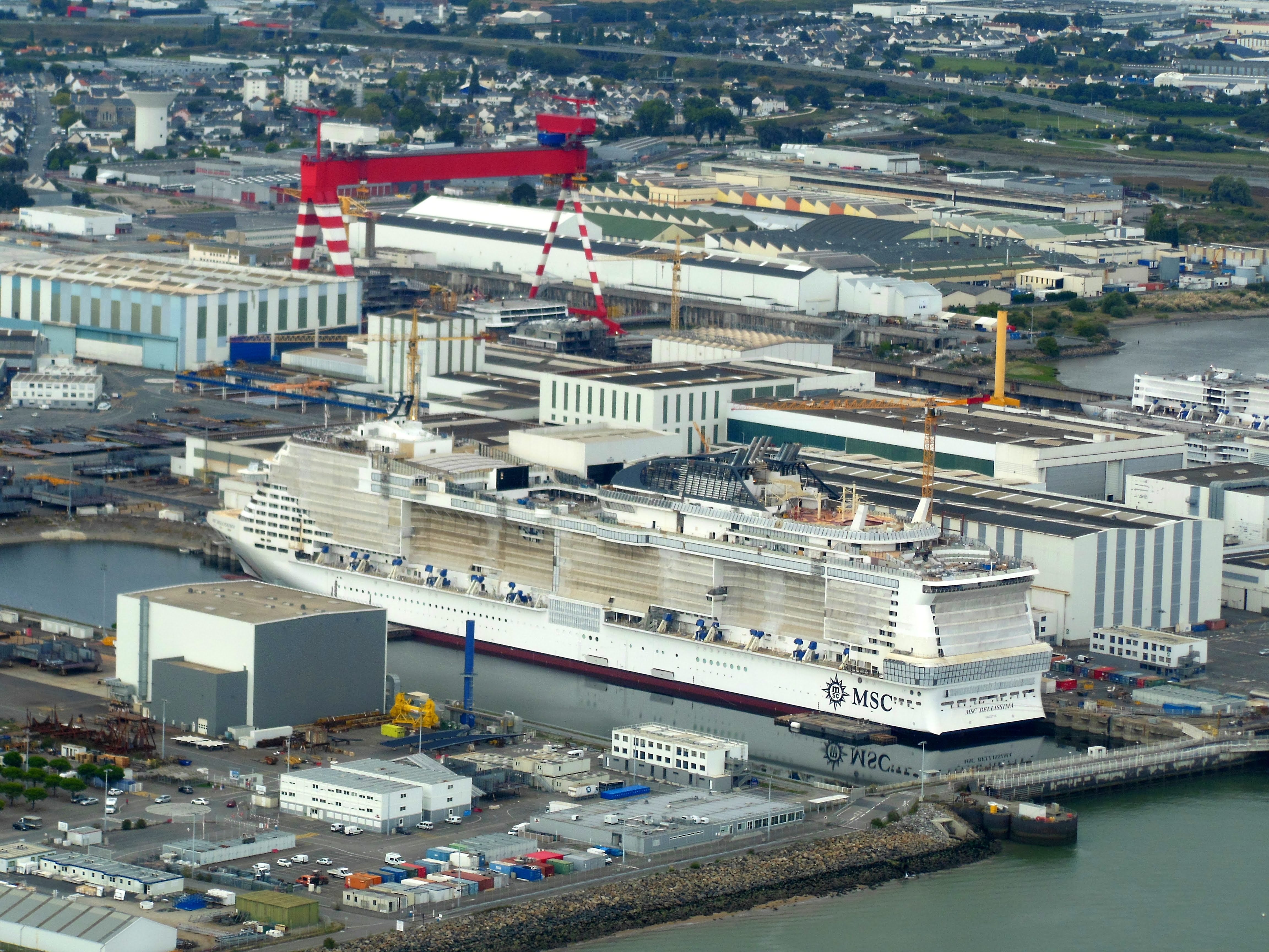 Les Chantiers de l'Atlantique à Saint-Nazaire, futur berceau du France Libre
